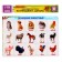Developing Velcro game "Farm animals", according to the method of G. Doman