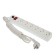 Network filter Universal 967U-3005, 6 outlets, 5 m, 10 A, PVS 3x0.75, White