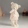 Polystone souvenir "Surprised Bear in a Pink Sweater" 7.5x5x16 cm