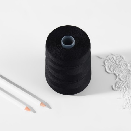 Threads 130ll, 2500 m, black color No. 115-2