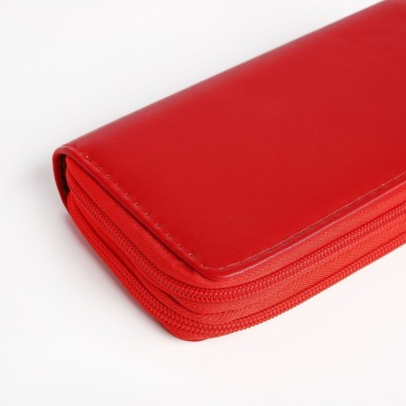 Women's wallet with lightning, red color-2