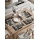 A set of napkins for setting the Magic Shar, rectangular, rounded edges, size 30x46 cm, 4 pcs
