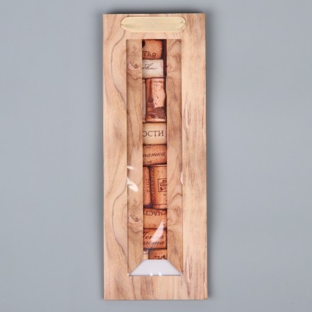 Gift package for a bottle, packaging, “wishes”, 36 x 13 x 10 cm-4