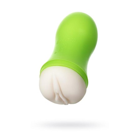 Toyfa A-Toys masturbator, vagina, green/bodily color, 14 cm