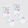 Men's socks minku "Geometry", white color, size 42-43 (29 cm)