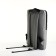 A backpack for a laptop made of textiles on a zipper, an outer pocket, color gray
