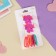 Hair set "Ray" (2 clamps-4 cm, 10 elastic bands-2.5 cm) unicorn is bright, mix