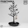 Stand for jewelry "Birds on a tree", 15.5 × 15.5 × 32 cm, black color