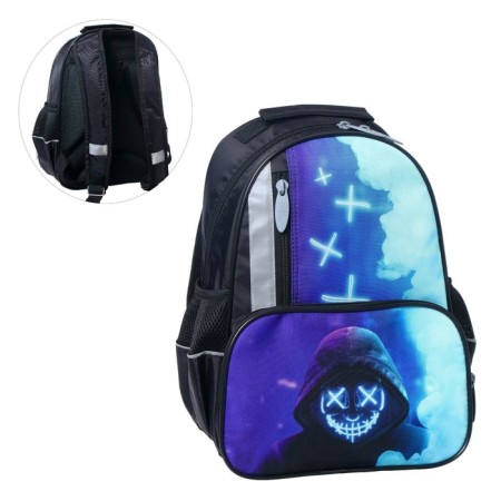School backpack, 37 x 26 x 13 cm, ergonomic back, calligrata orth "mask"-5