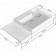 Santa Jupiter Santa 900129, above the washing machine, 900x500 mm, right, without brackets 973896
