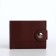 Male purse for magnet, department for cards, coins, brown color