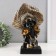 Souvenir Polystone Bust "African in the gel (headdress)" Gold 17x9x26 cm