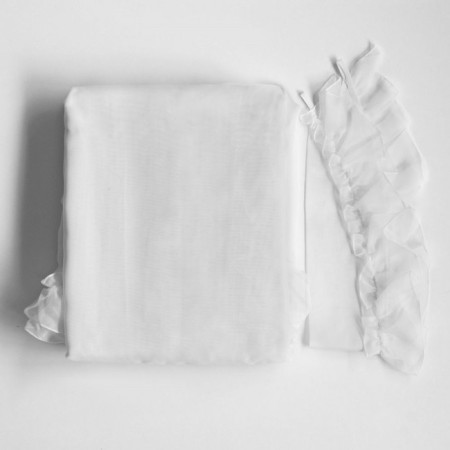 Tulle "vintage", size 400x270 cm, white color-4