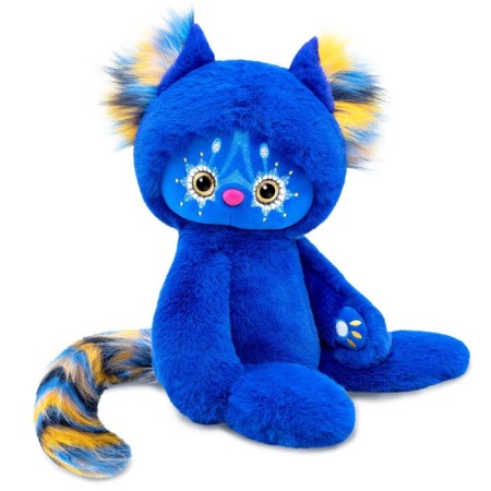 Soft toy "Toshi", blue color, 25 cm