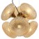 Hungry chandelier Roxie 6xg9 LED 5W, size 36.5x36.5x40-150 cm, bronze color