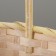 A set of wicker baskets, D16x10/31 cm, D19x10/32 cm, d21x11/36 cm, 3 pcs, yellow, bamboo