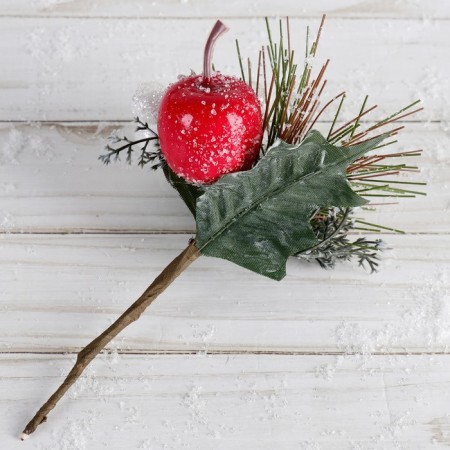 Decor "Winter charm" berries in the snow, 17 cm-1