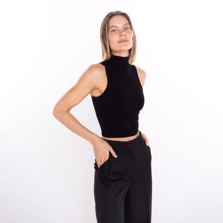 Top female, black color, size 46 (l)