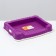 High -side dog toilet, 47 x 36 x 7 cm, purple