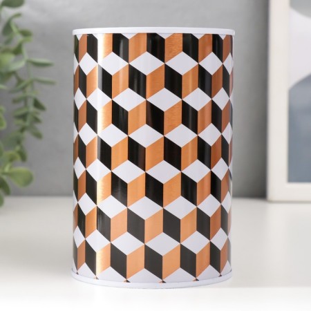 Piggy bank Metal "Sot/Cubes" mix 8x8x12.5 cm-1