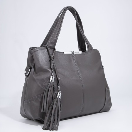 Bag-tout on lightning, brown color-2