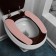 Layers on the toilet seat, self -adhesive, pink, 2 pcs.
