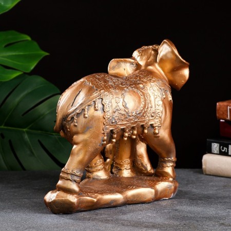 Pigger "Elephant with Elephant" bronze, 15x27cm-2