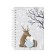 Note book A6, 80 sheets in a cage on the crest Forest Dream, plastic cover, with an elastic band, mix