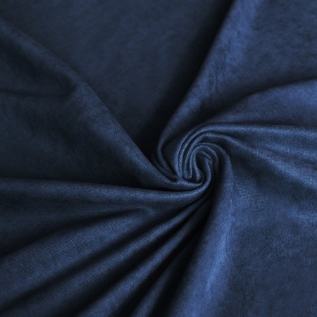 Set of curtains "Soft", size 145 x 270 cm - 2 pcs, grab - 2 pcs, color blue-1
