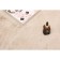 Plush mat Sofi de Marko, size 150x150 cm, beige color