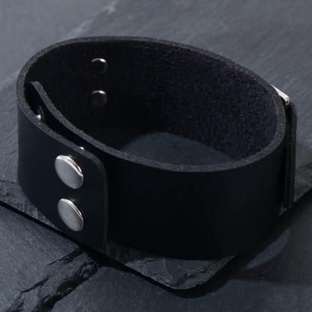 Bracelet-reinforcing "Kolovrat" the sun, black color with black silver, 23 cm-3