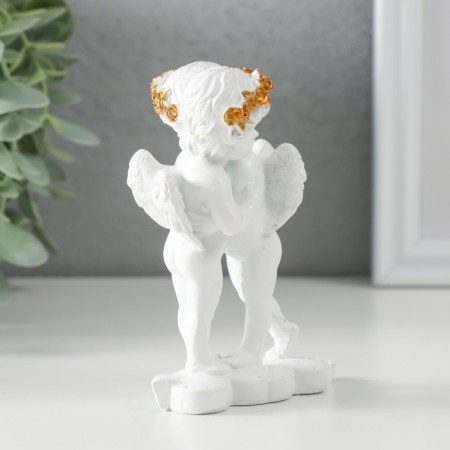 Polystone souvenir "Snow -white angels - explanation" 8x5x11 cm-2