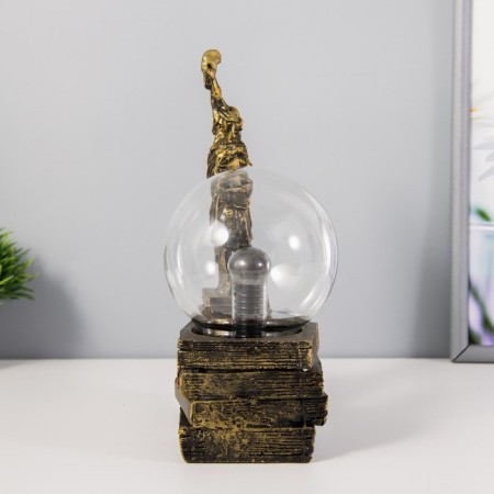 Plasma ball "Statue of Liberty" gold 14x10x16 cm Risalux-3