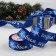 Atlase tape “Happy New Year!”, 40 mm, 23 ± 1 m, blue/white color No. 122