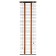 Blinds wooden, size 50x160 cm, color wenge