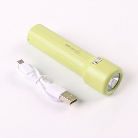 Manual battery, 1.5 W, 800 mAh, 3535LED, 3 modes, IPX2, 10.5 x 3 cm, yellow-1
