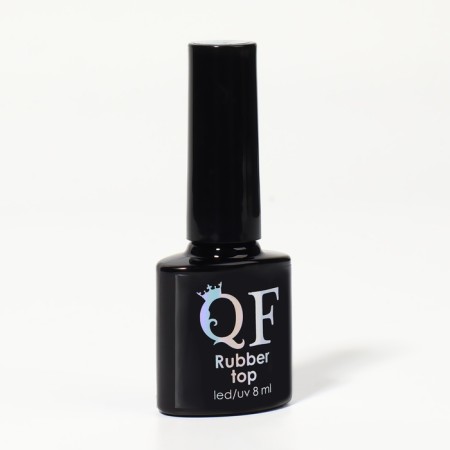 TOP for nails, rubber, 8 ml, led/uv, transparent color-2
