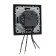 Tot Elegant switch, 10 a, 2 cl., With backlight, hidden, black