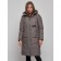 Coat insulated winter female, size 44, dark gray color