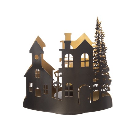 Lamp "Evening City" Led 3haa Black 10.8x19.5x20cm-8