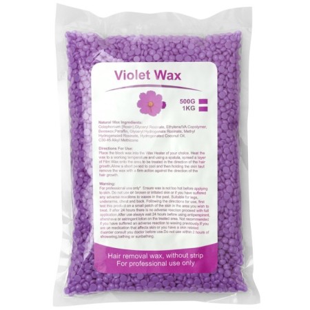 Film wax for depilation in granules Jessnail "Violet", 500 g