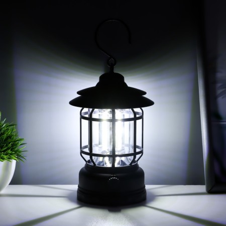 Night Light LED 5W USB AKB Dimmer Black 11.5x11.5x16.5 cm Risalux-2