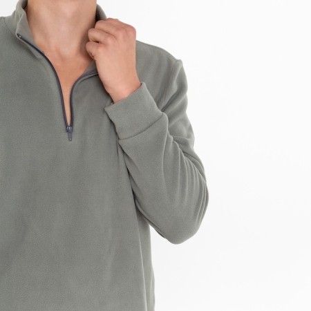 Male thermal underwear, size 54-56 (height 180-186 cm), gray color, fleece, 100% polyester-3
