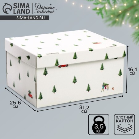 Folding box "New Year", 31.2 x 25.6 x 16.1 cm, New Year
