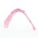 Leather whip, 55 cm, pink