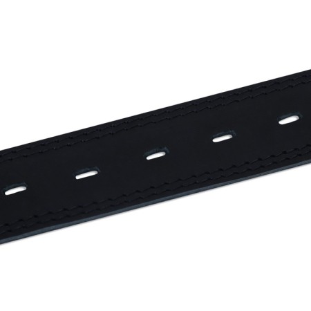 Collar of two-layer leather on suede, 3.5 cm, osh 41-51 cm, black-8