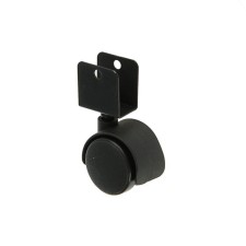 Furniture wheel, d = 40 mm, with an U-shaped mount, without a brake