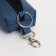 Key of zipper, length 16 cm, ring, carbine, blue color