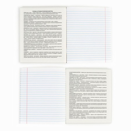 Subject notebook A5, 36 liters on the paper clip “September 1: Russia. Literature"-2