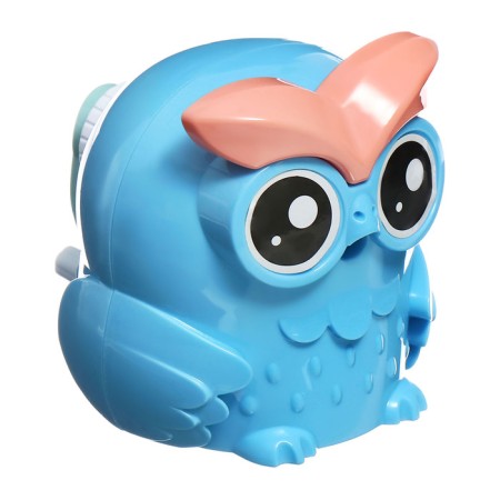 Mechanical sharpener with the container owl blue-10